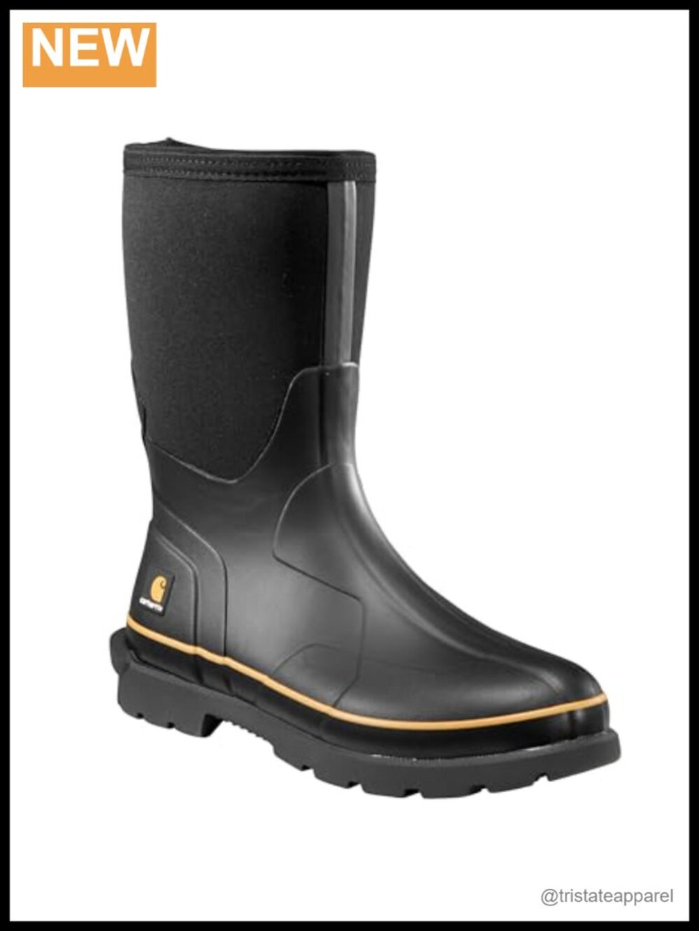 Carhartt Men's Mudrunner Waterproof Rubber Boot Soft Toe 10"